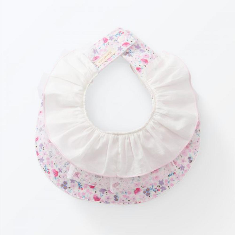 akachan honpo - 圓圈荷葉邊圍兜-仙子與花兒們 盒裝 (60~85cm)