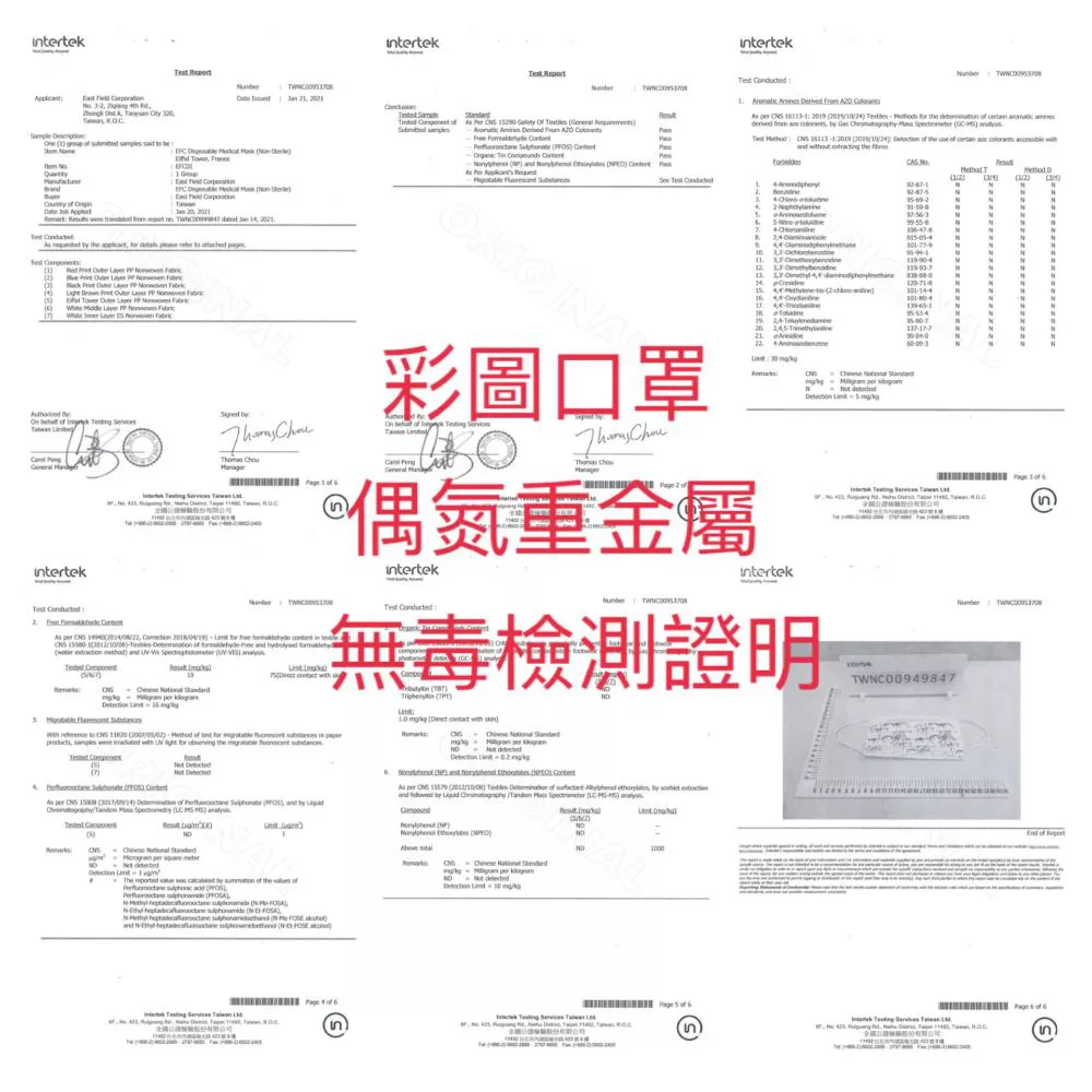 東野 - 環遊系列台灣製/雙鋼印醫療級成人口罩(拋棄式未滅菌)-荷蘭 (17.5×9.5cm)-10入/盒