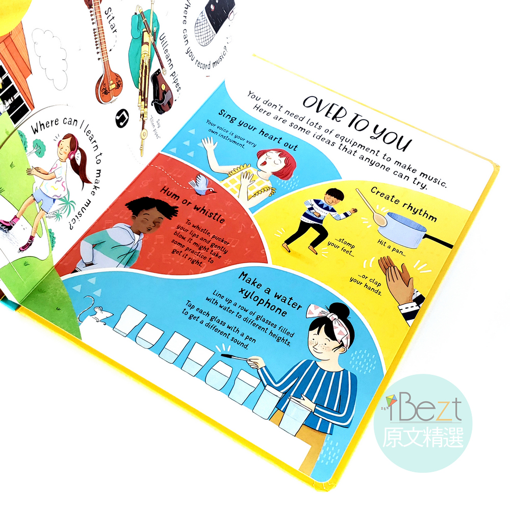 Lift-the-flap Questions and Answers About Music 音樂科普知識翻翻書