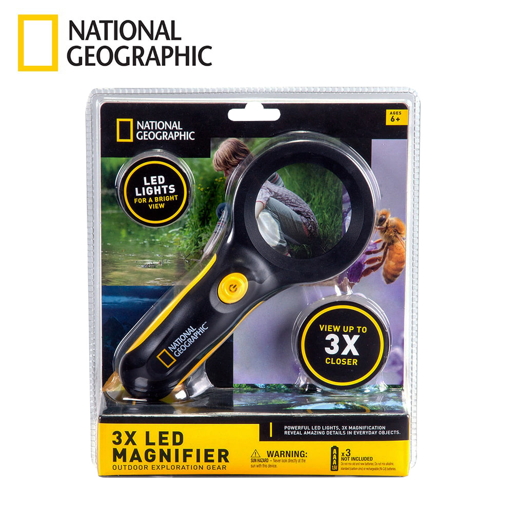 NATIONAL GEOGRAPHIC - 國家地理 3倍 LED 放大鏡 (23.5 x 19.5 x 5.5cm)