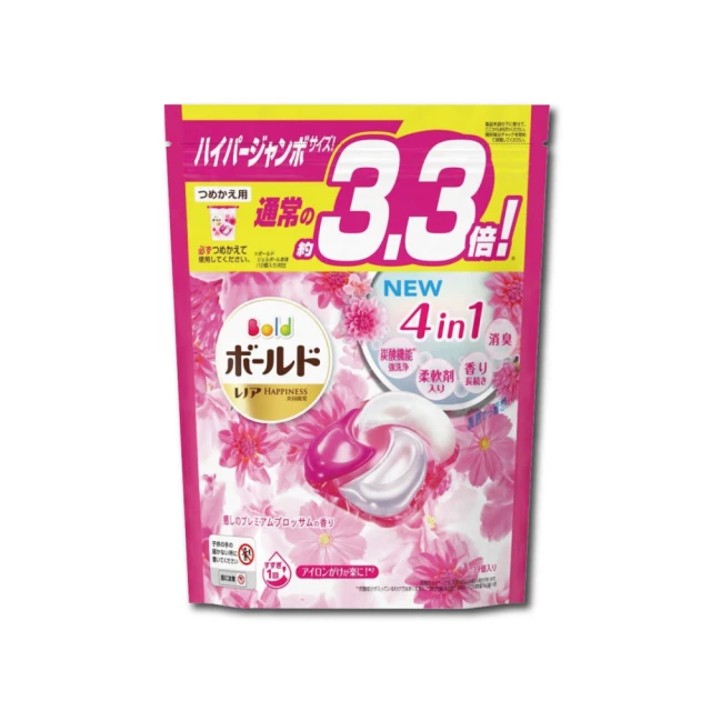 日本 P&G - 4D立體洗衣膠球39顆 #粉色牡丹