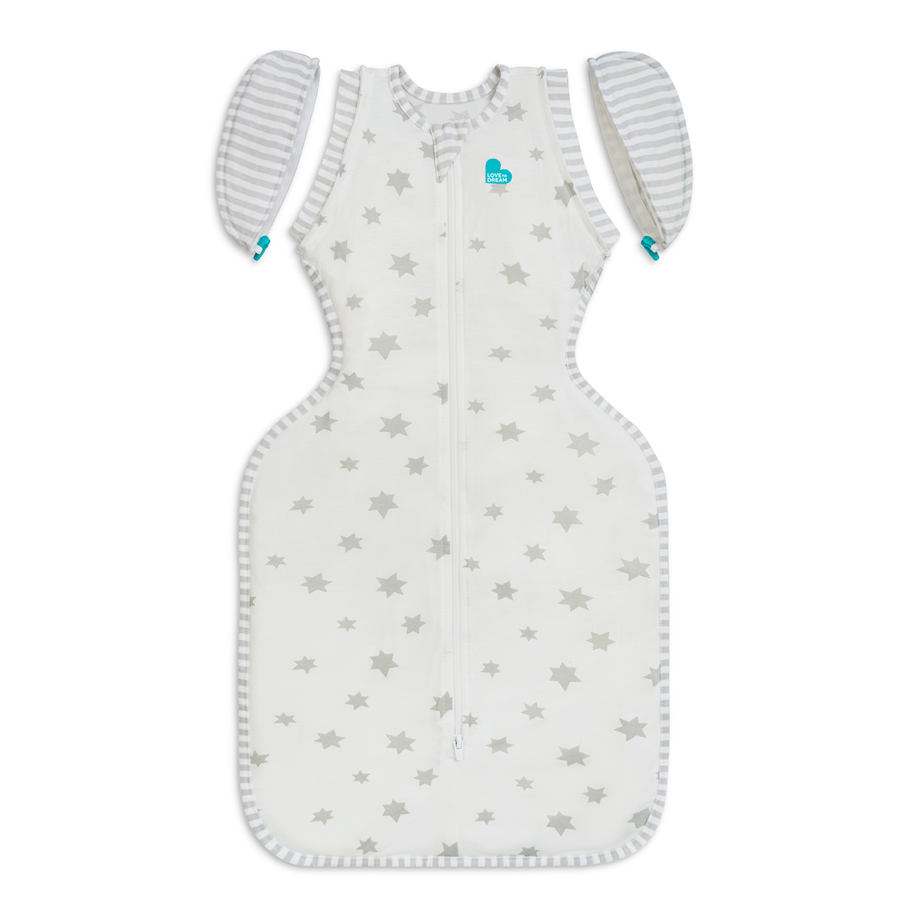 澳洲 Love to dream - 可拆袖 竹纖維輕薄款睡袋-暖白星