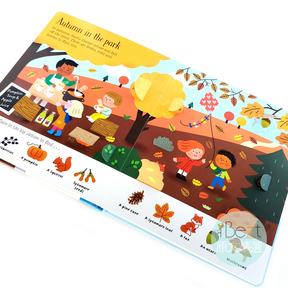 Lift-the-Flap Seasons and Weather 80頁翻翻書關於季節的變動