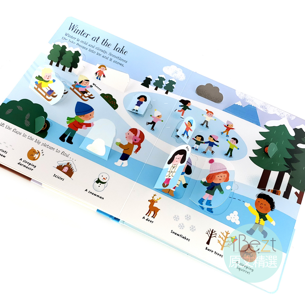 Lift-the-Flap Seasons and Weather 80頁翻翻書關於季節的變動