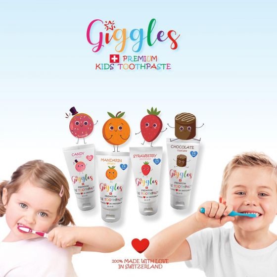 瑞士Giggles - 兒童牙膏-7歲以上-口味隨機不挑款(效期至：2024年/4月)