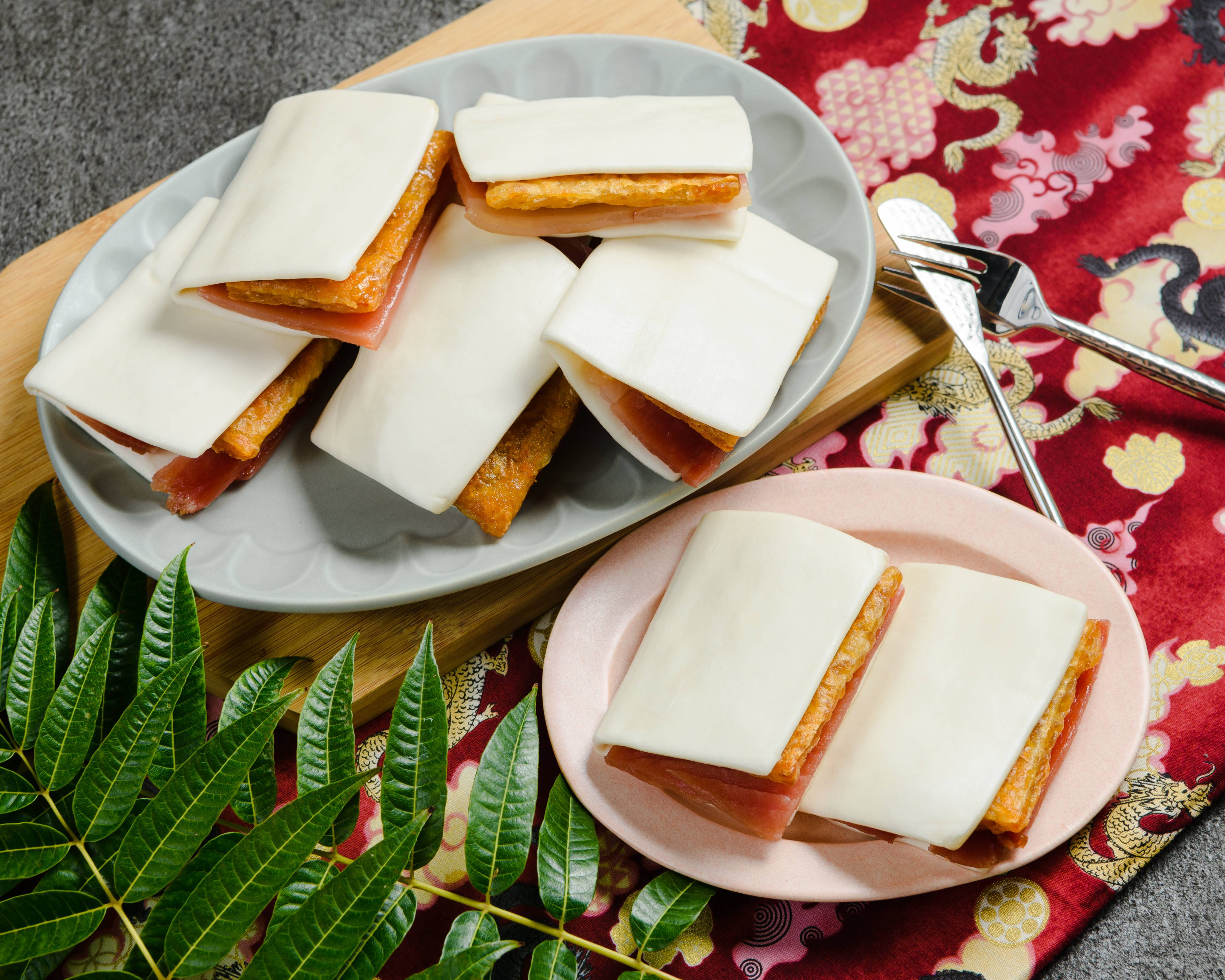 秘傳美食 - 傳奇國宴名菜！蜜汁火腿富貴三明治(附桂花蜜)-505g/份±10%/10套