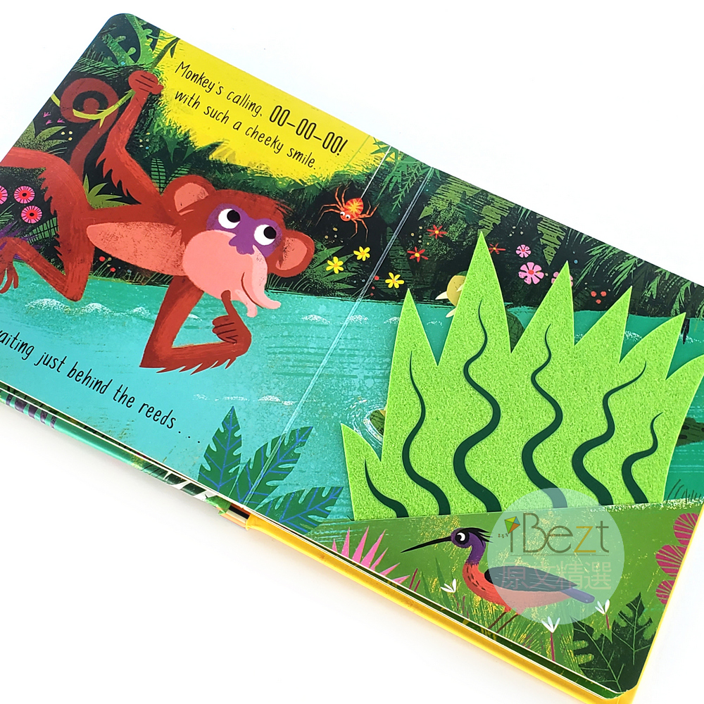 In the Forest Hide and Seek躲貓貓觸摸硬頁書