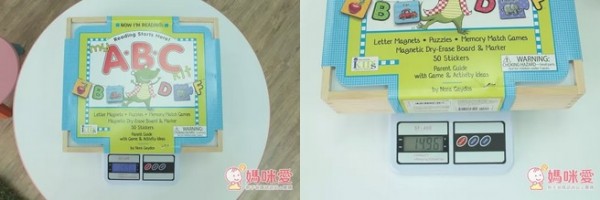 ABC學習百寶箱因為是全木盒製造，非常精緻也頗具「份量感」