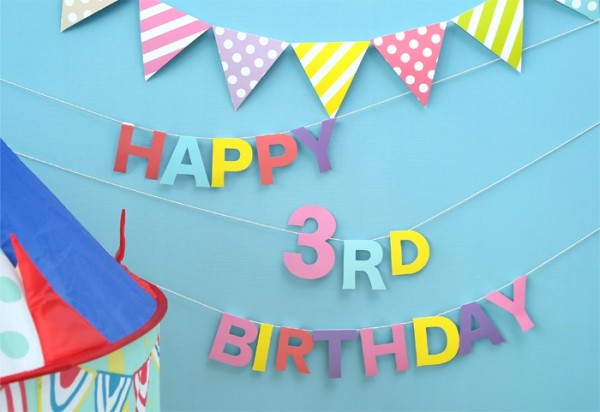 生日派對三角旗
