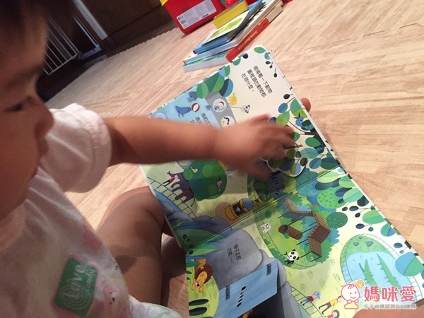 這本偷偷看一下:動物園,就是用小動物們園內生活作為主軸,每看一次就像是親自又走了動物園一回,大家看霓霓好專注呀!