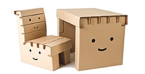 【預購】Korean Corner 韓國可愛環保無毒紙製家具❤奇趣麥莉桌椅組/喜羊羊存錢筒