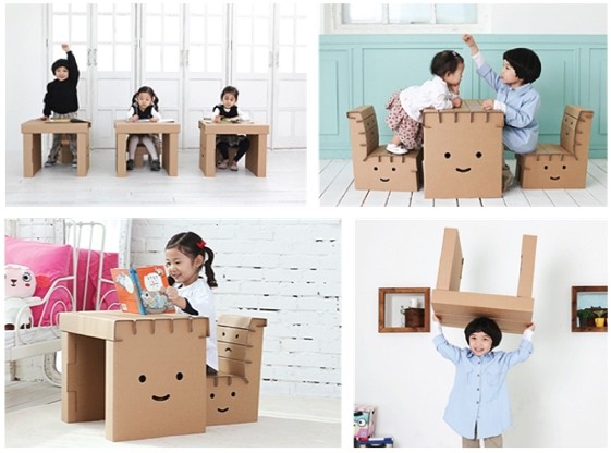 Korean Corner紙製奇趣麥莉桌椅
