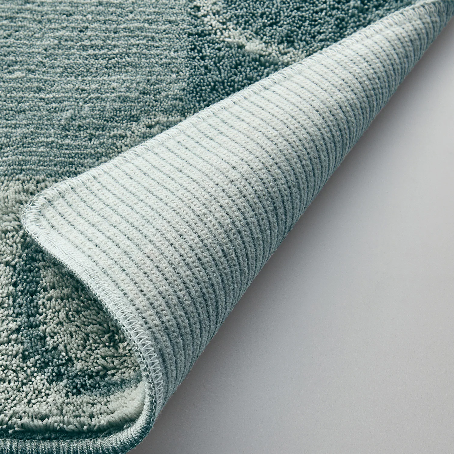 日本千趣會 - 迪士尼 長條型腳踏墊(廚房/臥室)-米奇格子-淺灰