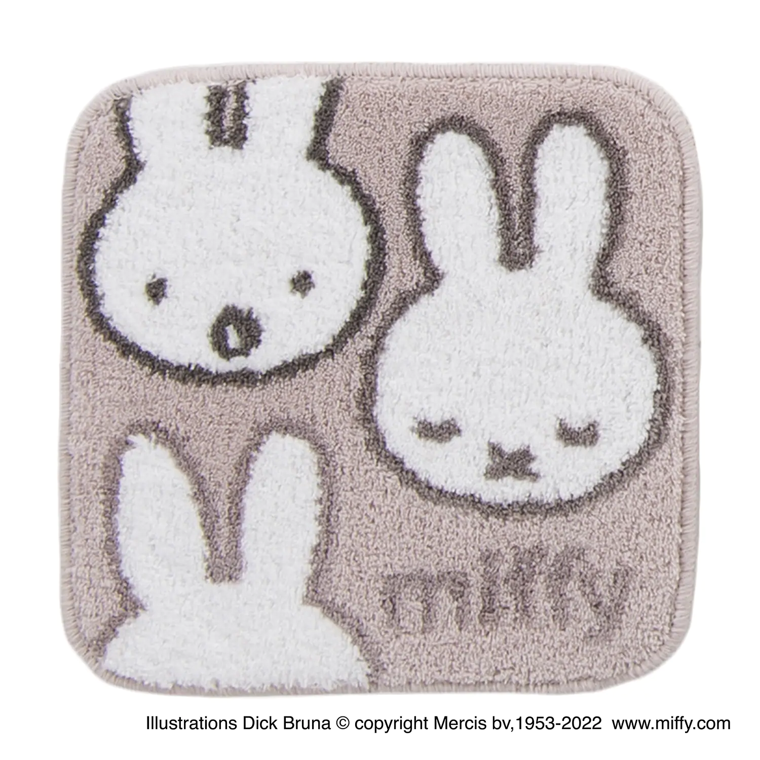 日本千趣會 - 柔軟舒適坐墊/椅墊-米飛兔-卡其 (38x38cm)