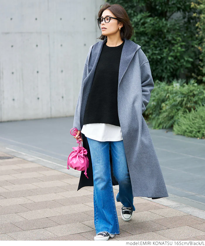 日本 COCA - 百搭舒膚柔軟針織毛衣-圓領-深可可