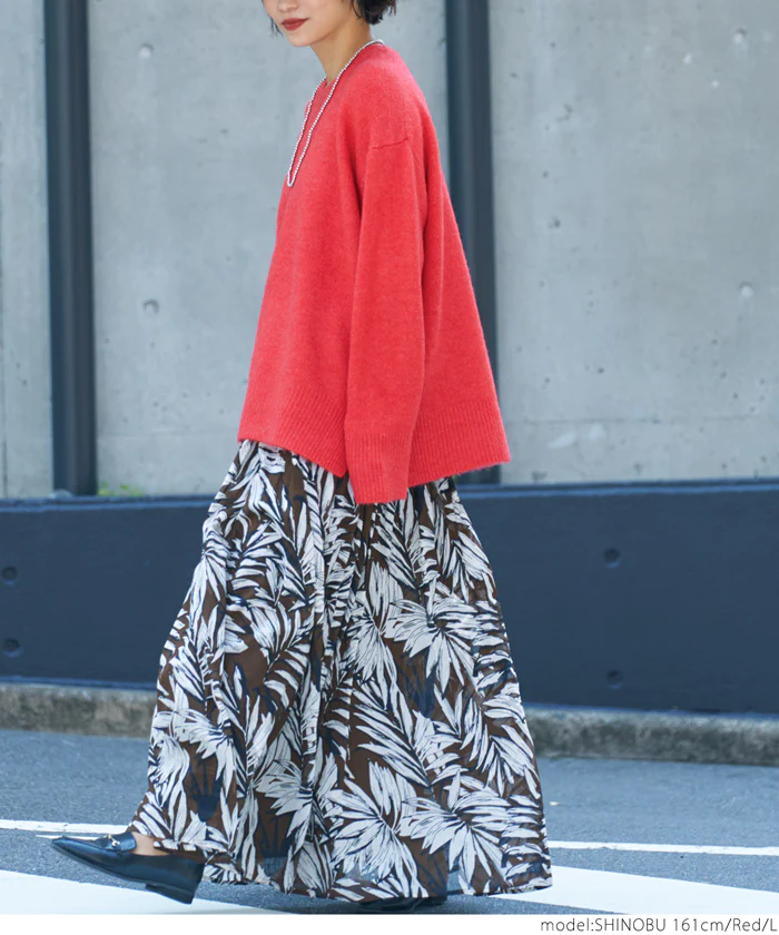 日本 COCA - 百搭舒膚柔軟針織毛衣-圓領-深可可