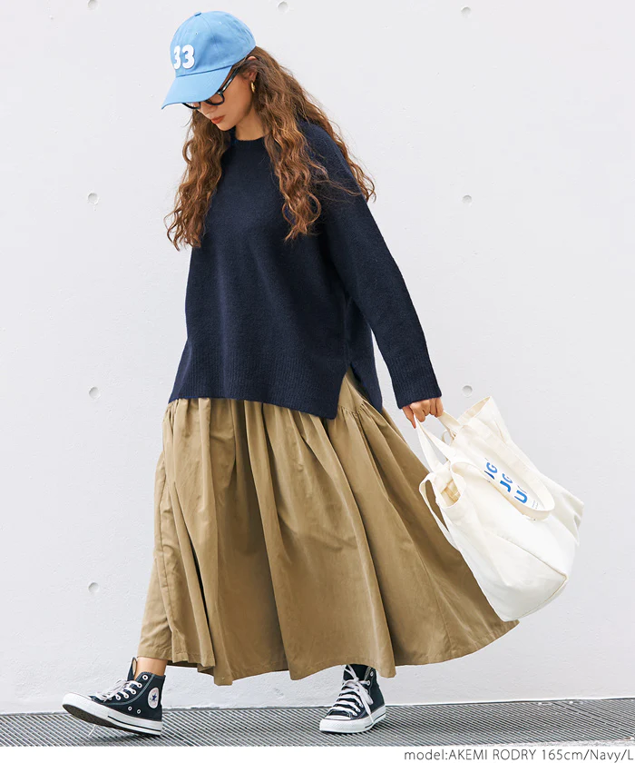 日本 COCA - 百搭舒膚柔軟針織毛衣-圓領-深可可