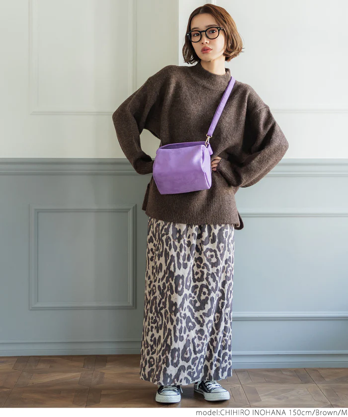 日本 COCA - 百搭舒膚柔軟針織毛衣-微立領-天空藍