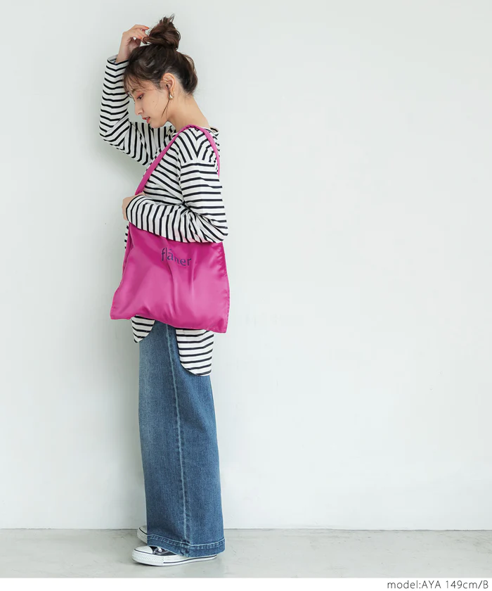 日本 COCA - 大容量三層肩背帆布袋-flaner-淺綠