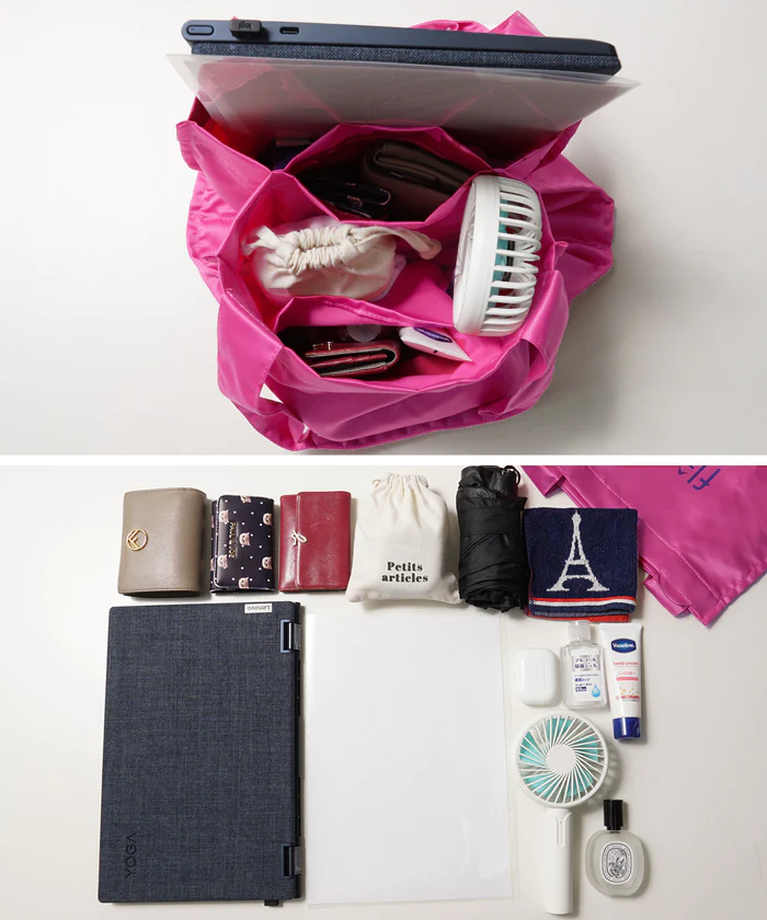 日本 COCA - 大容量三層肩背帆布袋-flaner-淺綠