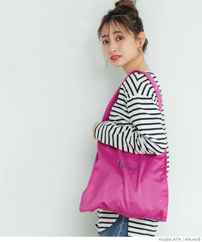 日本 COCA - 大容量三層肩背帆布袋-flaner-淺綠