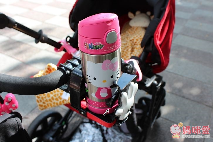 日本迪士尼 TOMY 手推車萬用置杯架