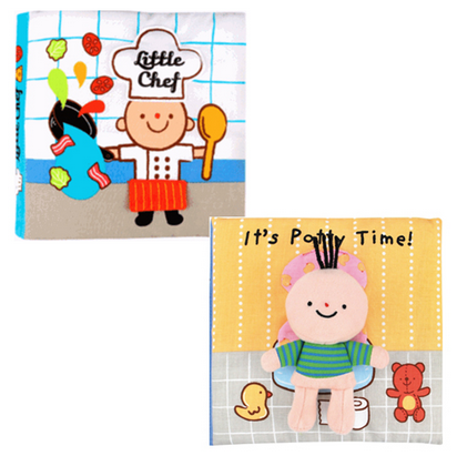 【​美國 K's Kids】幼兒布書/火車造型床圍組 ♫ 啟發小月齡寶寶多重感官(新品加入！)