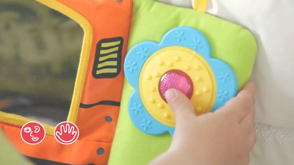 【​美國 K's Kids】幼兒布書/火車造型床圍組 ♫ 啟發小月齡寶寶多重感官(新品加入！)