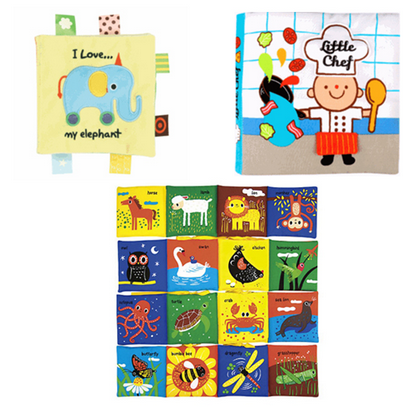 【​美國 K's Kids】幼兒布書/火車造型床圍組 ♫ 啟發小月齡寶寶多重感官(新品加入！)