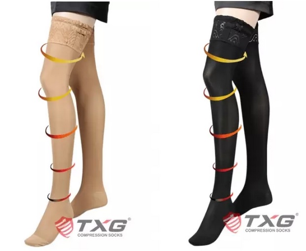 台灣品牌【TXG】美腿顯瘦機能減壓襪 紓壓/消水腫 小腿襪/大腿襪/褲襪