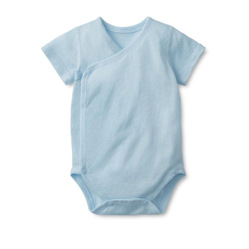 ❤ 短袖左開襟洞洞包屁衣