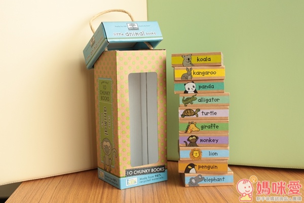 【美國​innovativeKids】方塊厚紙書塔 ♫ 可愛插畫陪伴寶貝簡單學英文