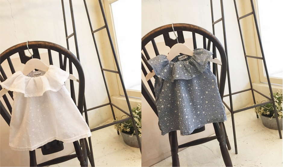 荷葉領星星上衣