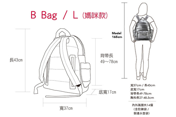 【媽咪愛開賣】台灣第一品牌媽媽包❤喜舖CiPU親子包 大容量、多夾層、超輕量❤口碑推薦