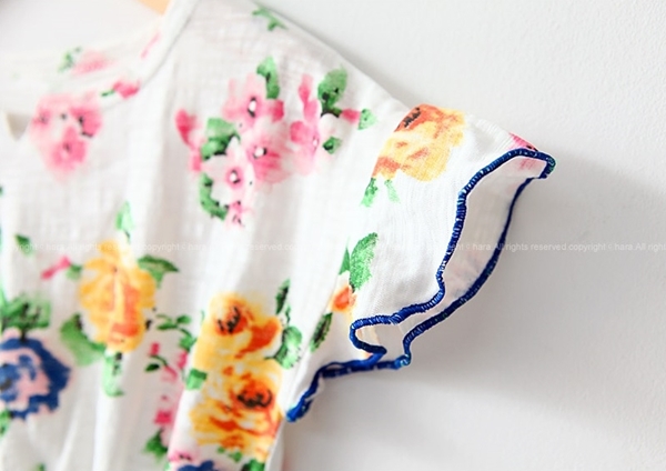 飛飛袖清爽感連身洋裝