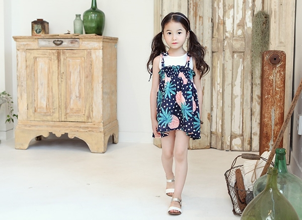 度假風鳳梨連身洋裝