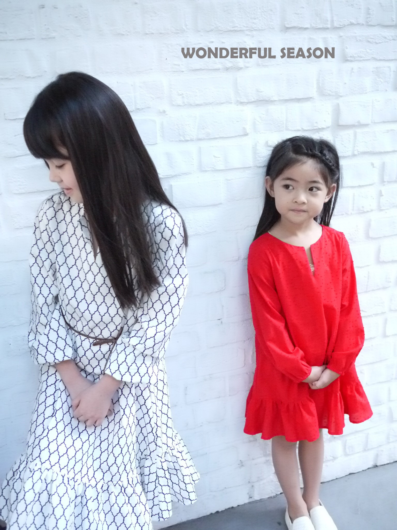 【台灣Wonderful season】❤法式甜美優雅❤打造不一樣的親子裝《大童小童尺寸齊全》