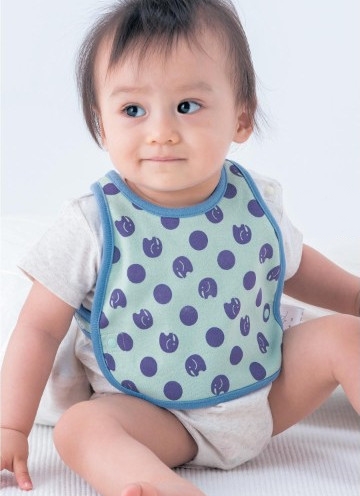 千趣會交叉扣帶長版口水兜二入組 - 粉嫩櫻桃