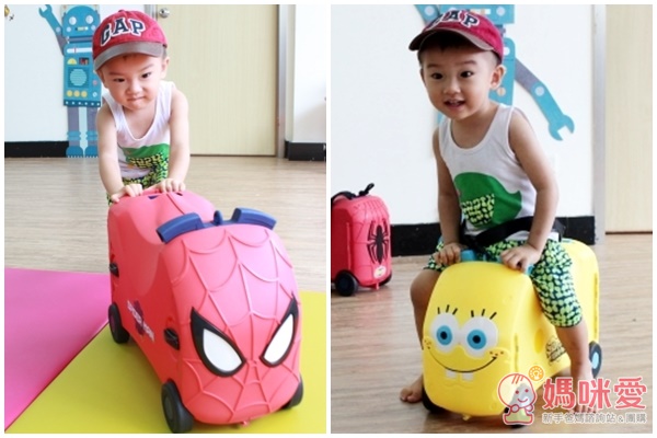 VRUM兒童行李箱 鋼鐵人 蜘蛛人 海綿寶寶 蝙蝠俠