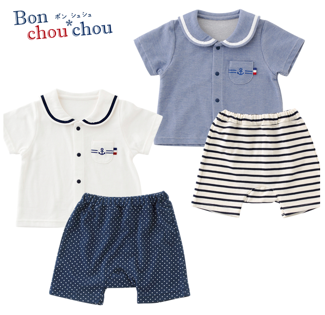 海軍帆船 短袖上衣+短褲