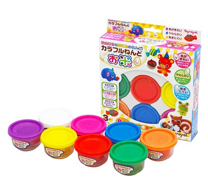 日本,樂雅,Toyroyal,米黏土,黏土,安全,無毒,天然,勞作,遊戲,動手,DIY