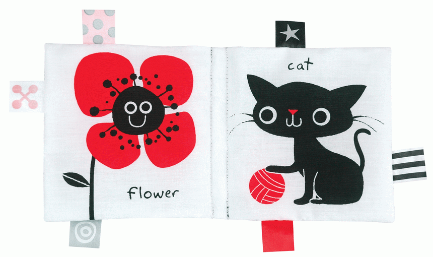 美國 K's Kids 幼兒布書黑白紅